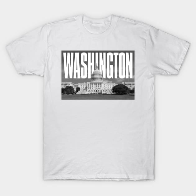 Washington Cityscape T-Shirt by PLAYDIGITAL2020